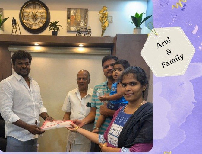 key hand over with arul family